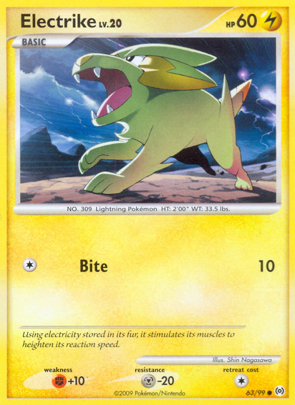 Electrike (63/99) [Platinum: Arceus] Reverse Holofoil