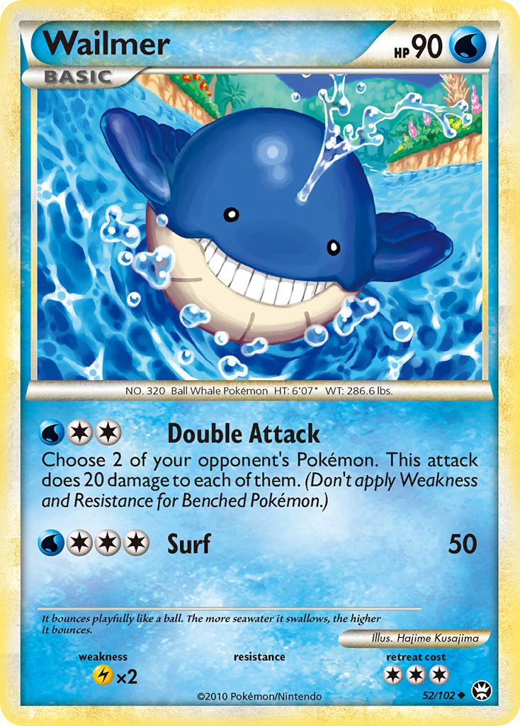 Wailmer (52/102) [HeartGold & SoulSilver: Triumphant] Reverse Holofoil