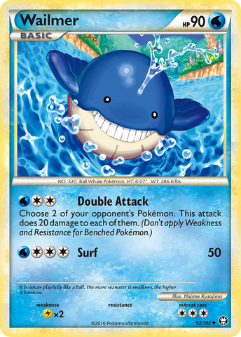 Wailmer (52/102) [HeartGold & SoulSilver: Triumphant] Reverse Holofoil