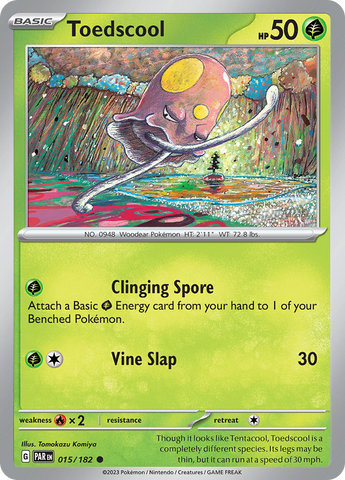 Toedscool (015/182) [Scarlet & Violet: Paradox Rift] Reverse Holofoil