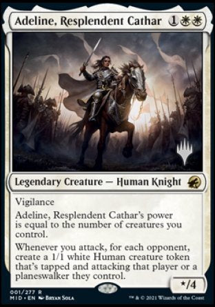 Adeline, Resplendent Cathar (Promo Pack) [Innistrad: Midnight Hunt Promos] Foil