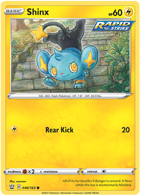 Shinx (046/163) [Sword & Shield: Battle Styles] Reverse Holofoil