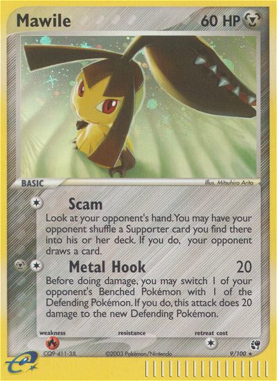 Mawile (9/100) [EX: Sandstorm] Reverse Holofoil