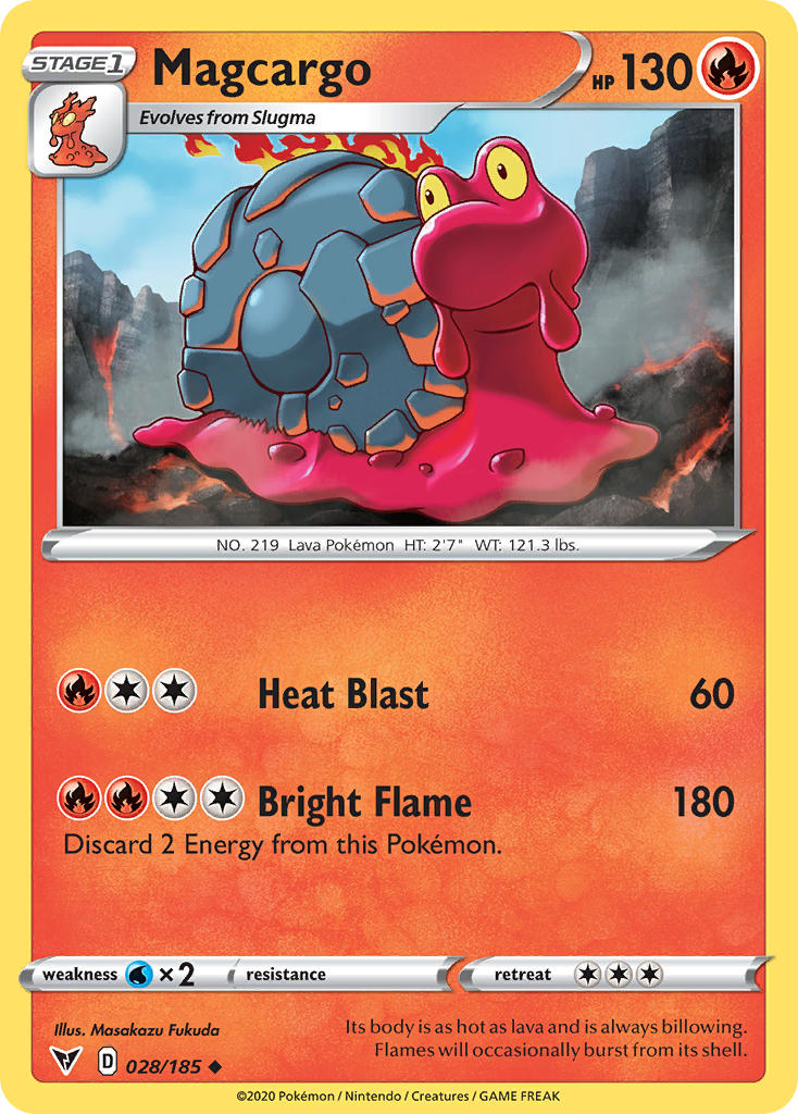 Magcargo (028/185) [Sword & Shield: Vivid Voltage] Reverse Holofoil