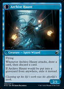 Overwhelmed Archivist // Archive Haunt [Innistrad: Midnight Hunt] Foil