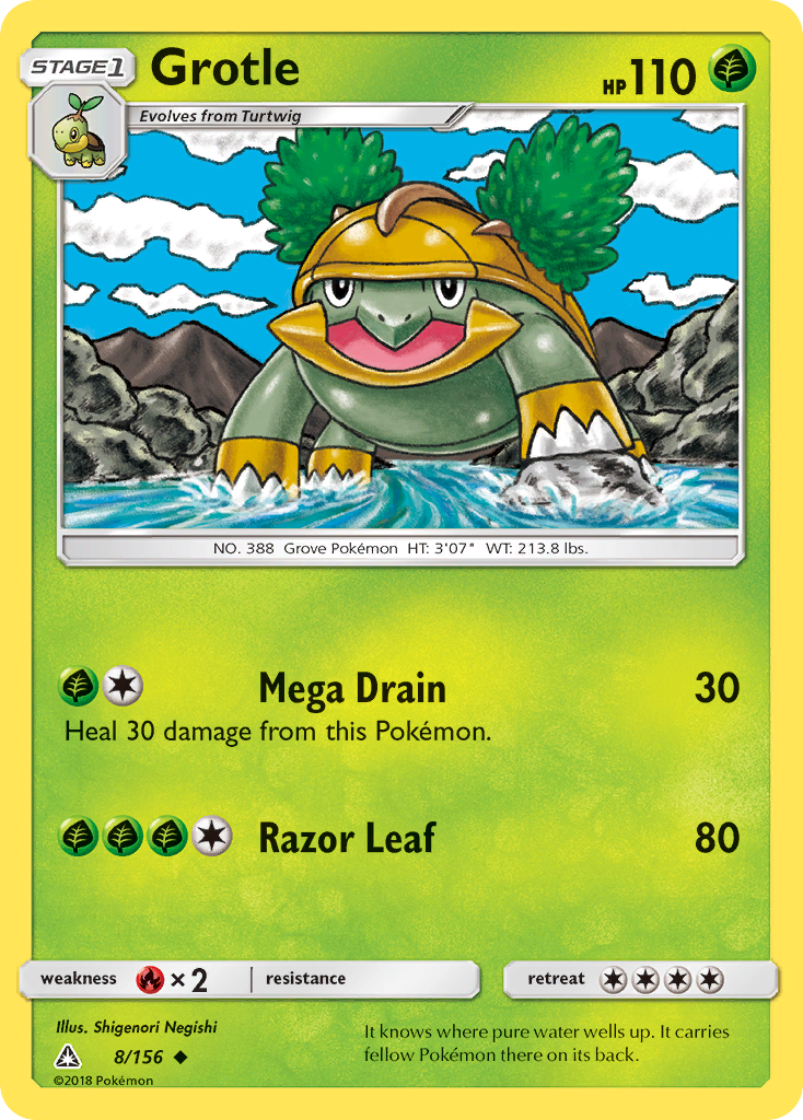 Grotle (8/156) [Sun & Moon: Ultra Prism] Reverse Holofoil