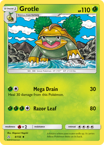 Grotle (8/156) [Sun & Moon: Ultra Prism] Reverse Holofoil