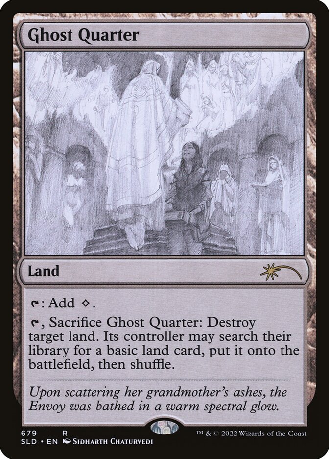 Ghost Quarter (Sketch) [Secret Lair Drop Promos] Foil