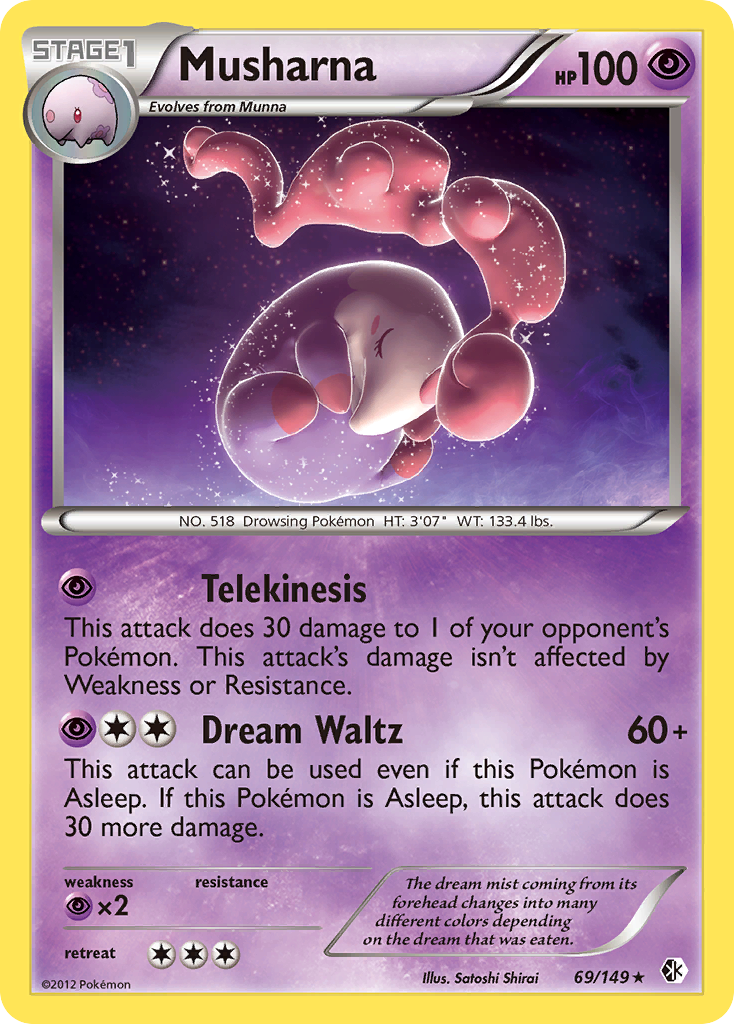 Musharna (69/149) [Black & White: Boundaries Crossed] Reverse Holofoil