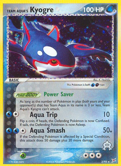 Team Aqua's Kyogre (3/95) [EX: Team Magma vs Team Aqua] Reverse Holofoil