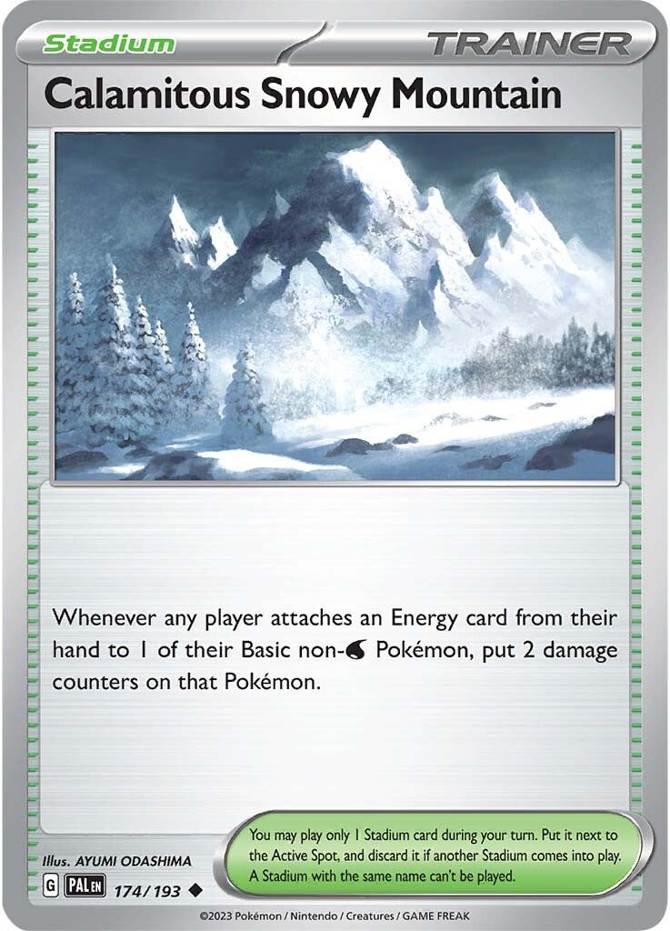 Calamitous Snowy Mountain (174/193) [Scarlet & Violet: Paldea Evolved] Reverse Holofoil
