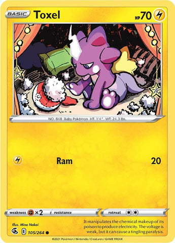 Toxel (105/264) [Sword & Shield: Fusion Strike] Reverse Holofoil