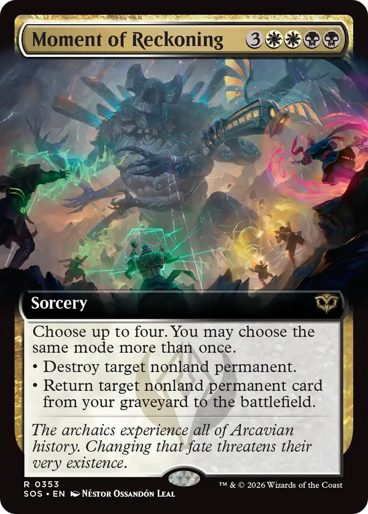 Moment of Reckoning (Extended Art) [Secrets of Strixhaven] Foil