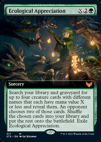 Ecological Appreciation (Extended Art) [Strixhaven: School of Mages] Foil