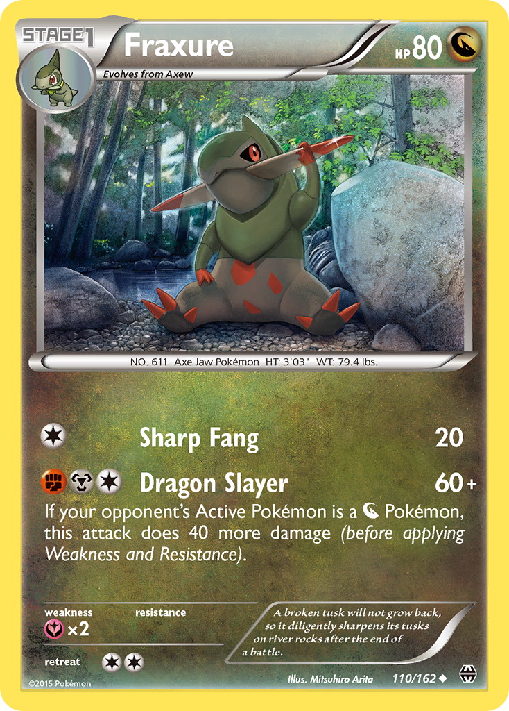 Fraxure (110/162) [XY: BREAKthrough] Reverse Holofoil