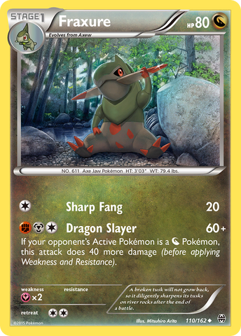Fraxure (110/162) [XY: BREAKthrough] Reverse Holofoil