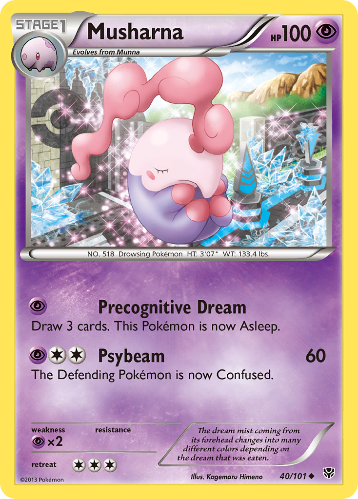 Musharna (40/101) [Black & White: Plasma Blast] Reverse Holofoil