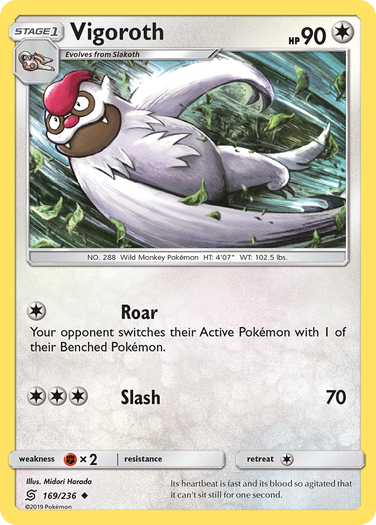 Vigoroth (169/236) [Sun & Moon: Unified Minds] Reverse Holofoil