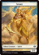 Spirit (0006) // Spirit (0007) Double-Sided Token [Tarkir: Dragonstorm Tokens] Foil