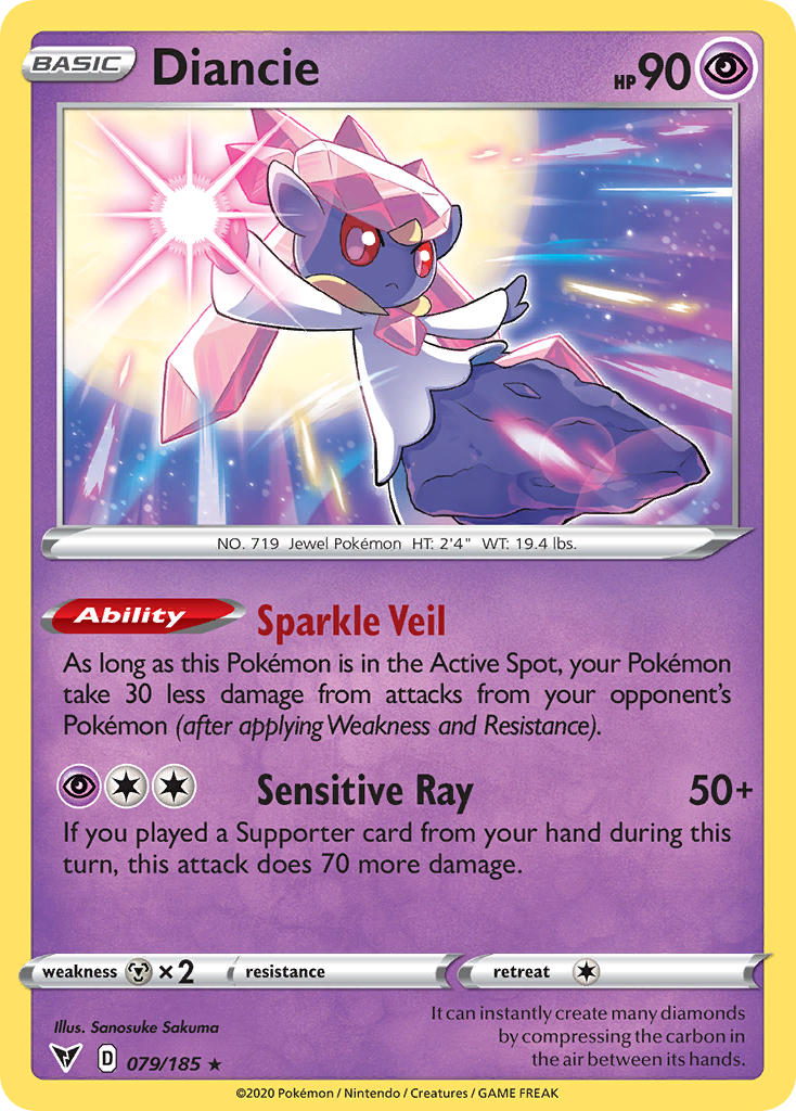 Diancie (079/185) [Sword & Shield: Vivid Voltage] Reverse Holofoil