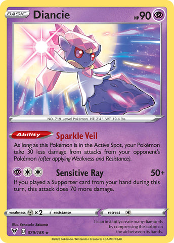 Diancie (079/185) [Sword & Shield: Vivid Voltage] Reverse Holofoil