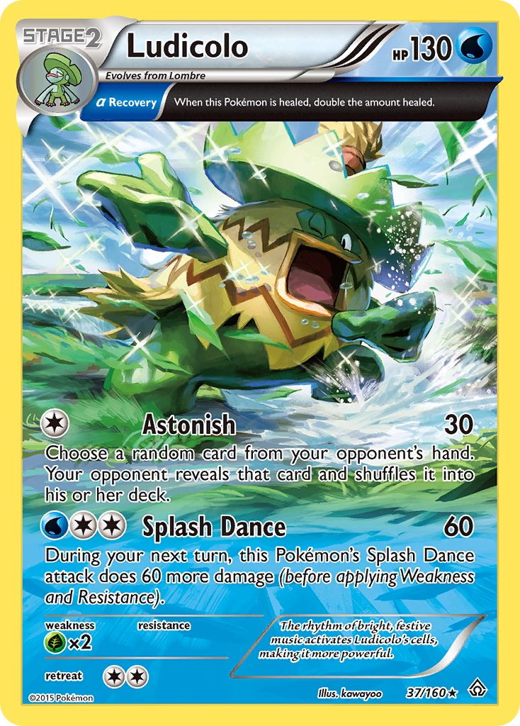 Ludicolo (37/160) [XY: Primal Clash] Reverse Holofoil