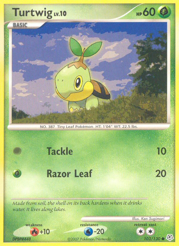 Turtwig (103/130) [Diamond & Pearl: Base Set] Reverse Holofoil