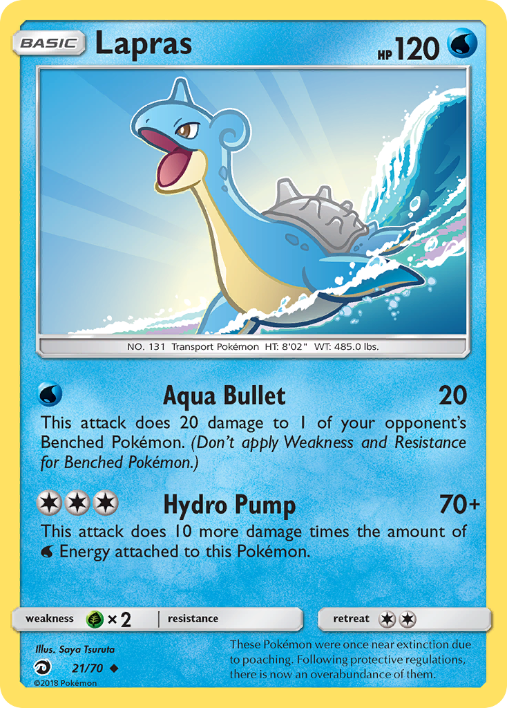 Lapras (21/70) [Sun & Moon: Dragon Majesty] Reverse Holofoil
