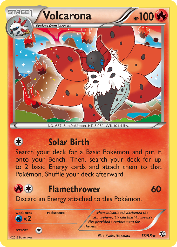 Volcarona (17/98) [XY: Ancient Origins] Reverse Holofoil