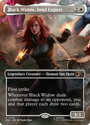 Black Widow, Intel Expert (Borderless) [Marvel Super Heroes Commander] Foil