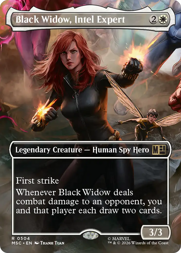 Black Widow, Intel Expert (Borderless) [Marvel Super Heroes Commander] Foil
