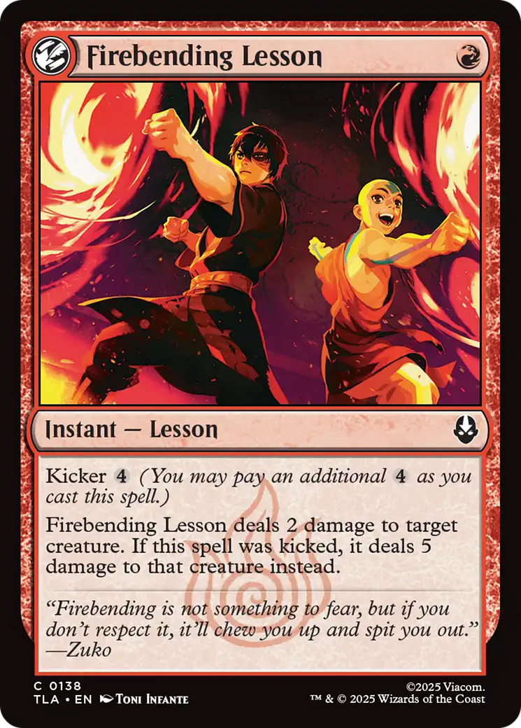 Firebending Lesson [Avatar: The Last Airbender] Foil