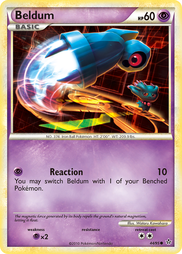 Beldum (44/95) [HeartGold & SoulSilver: Unleashed] Reverse Holofoil