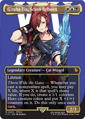 G'raha Tia, Scion Reborn (Borderless) [FINAL FANTASY Commander] Foil