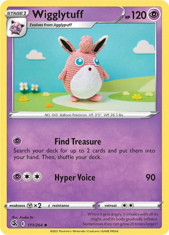 Wigglytuff (111/264) [Sword & Shield: Fusion Strike] Reverse Holofoil