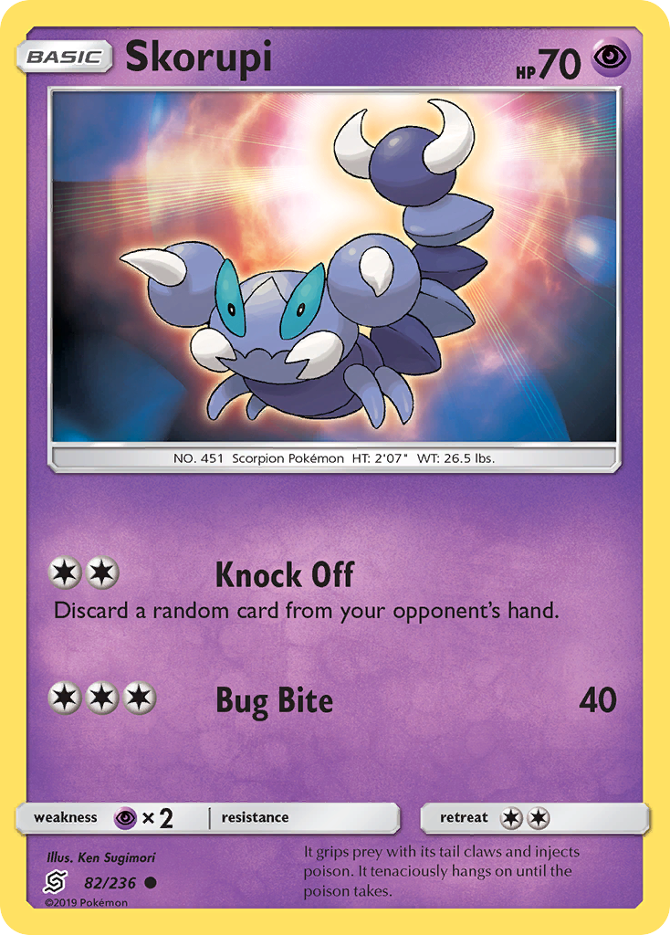 Skorupi (82/236) [Sun & Moon: Unified Minds] Reverse Holofoil