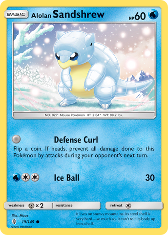 Alolan Sandshrew (19/145) [Sun & Moon: Guardians Rising] Reverse Holofoil