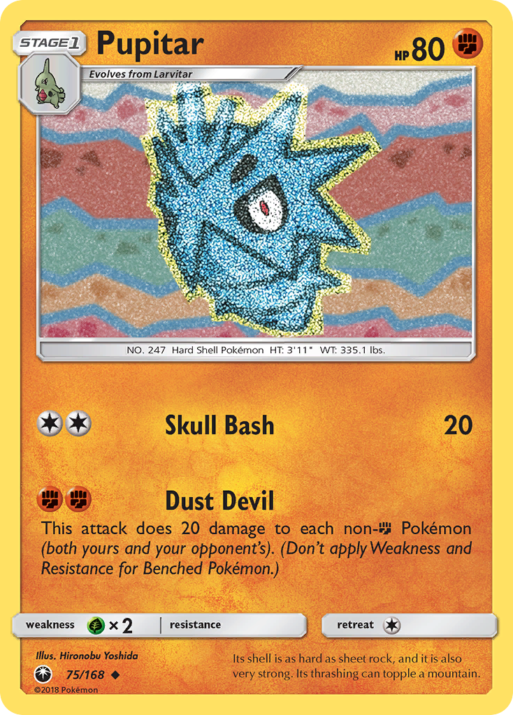 Pupitar (75/168) [Sun & Moon: Celestial Storm] Reverse Holofoil