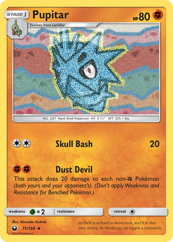 Pupitar (75/168) [Sun & Moon: Celestial Storm] Reverse Holofoil