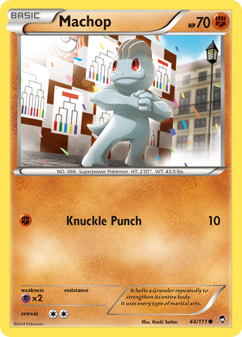 Machop (44/111) [XY: Furious Fists] Reverse Holofoil