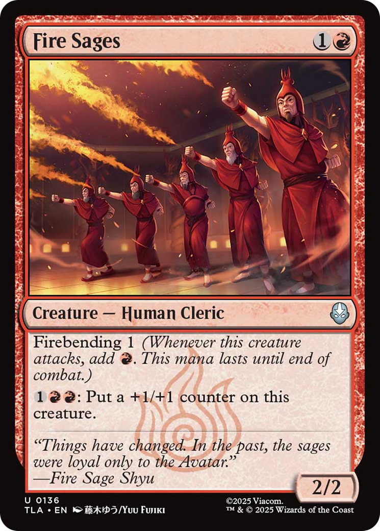 Fire Sages [Avatar: The Last Airbender] Foil