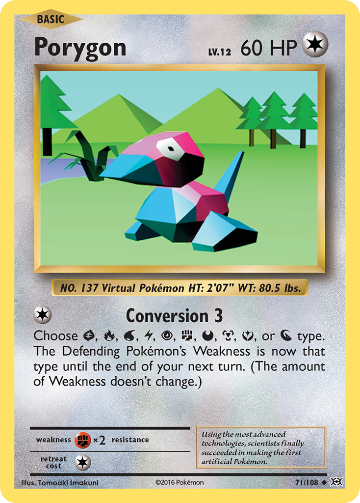 Porygon (71/108) [XY: Evolutions] Reverse Holofoil