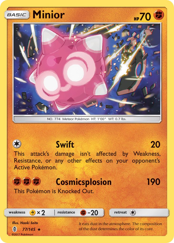 Minior (77/145) [Sun & Moon: Guardians Rising] Reverse Holofoil