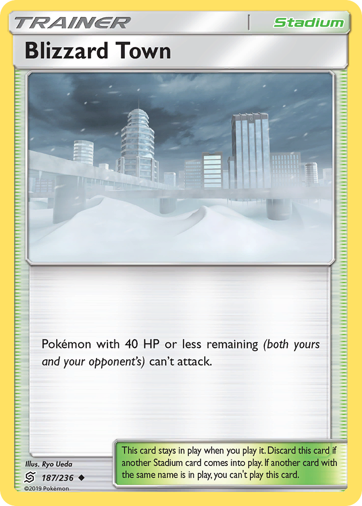 Blizzard Town (187/236) [Sun & Moon: Unified Minds] Reverse Holofoil