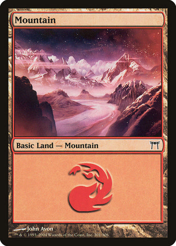 Mountain (301) [Champions of Kamigawa] Foil