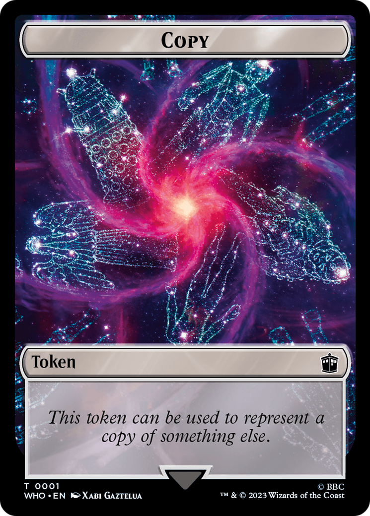 Copy // Clue (0023) Double-Sided Token [Doctor Who Tokens] Foil