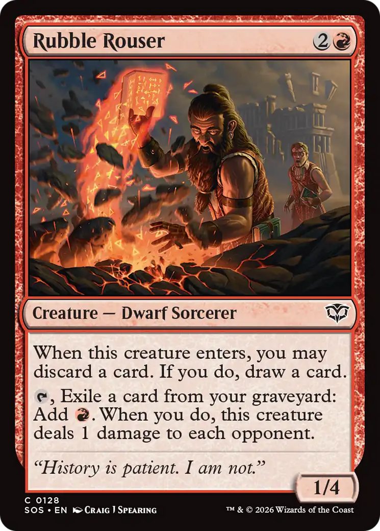 Rubble Rouser [Secrets of Strixhaven] Foil