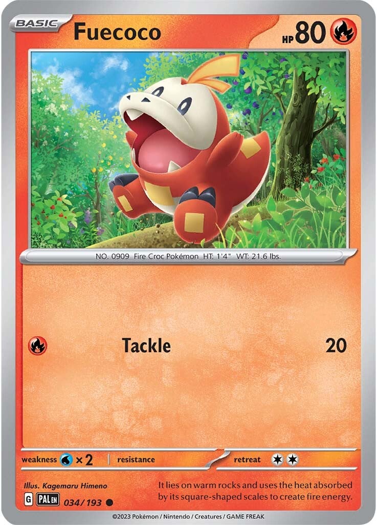 Fuecoco (034/193) [Scarlet & Violet: Paldea Evolved] Reverse Holofoil