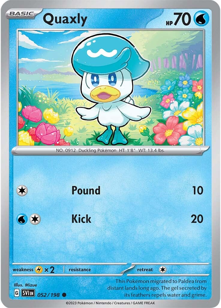 Quaxly (052/198) [Scarlet & Violet: Base Set] Reverse Holofoil