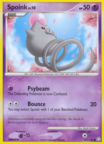 Spoink (121/146) [Diamond & Pearl: Legends Awakened] Reverse Holofoil